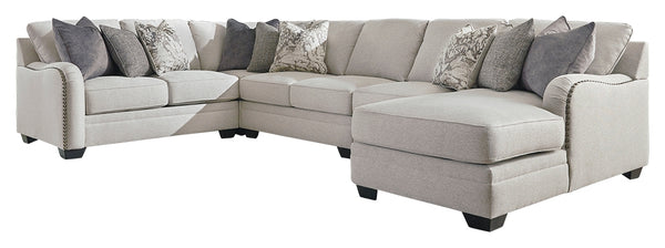 Dellara Benchcraft 4-Piece Sectional with Chaise