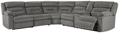 Malmaison Signature Design by Ashley 4-Piece Power Reclining Sectional