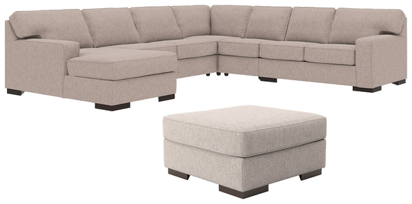 Ashlor Nuvella Ashley 6-Piece Living Room Set with Sleeper Sectional