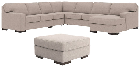 Ashlor Nuvella Ashley 6-Piece Living Room Set with Sleeper Sectional