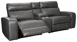 Samperstone Signature Design by Ashley 3-Piece Power Reclining Sectional