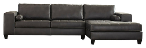 Nokomis Signature Design by Ashley 2-Piece Sectional with Chaise