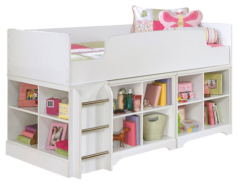 Signature Design by Ashley Lulu Twin Loft Bed with 2 Bookcases