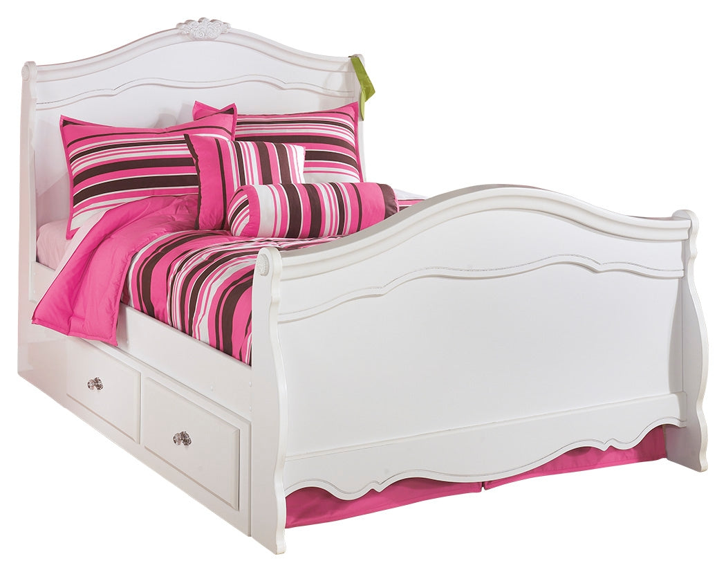 Signature Design by Ashley Exquisite Full Sleigh Bed with 2 Storage Drawers