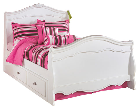 Signature Design by Ashley Exquisite Twin Sleigh Bed with 4 Storage Drawers