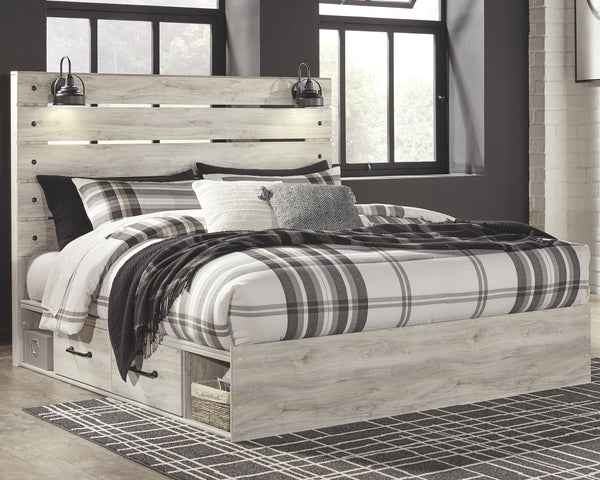 Signature Design by Ashley Cambeck King Panel Bed with 2 Storage Drawers