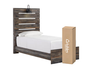 Drystan Signature Design 4-Piece Bedroom Set with 8-inch Memory Foam Mattress