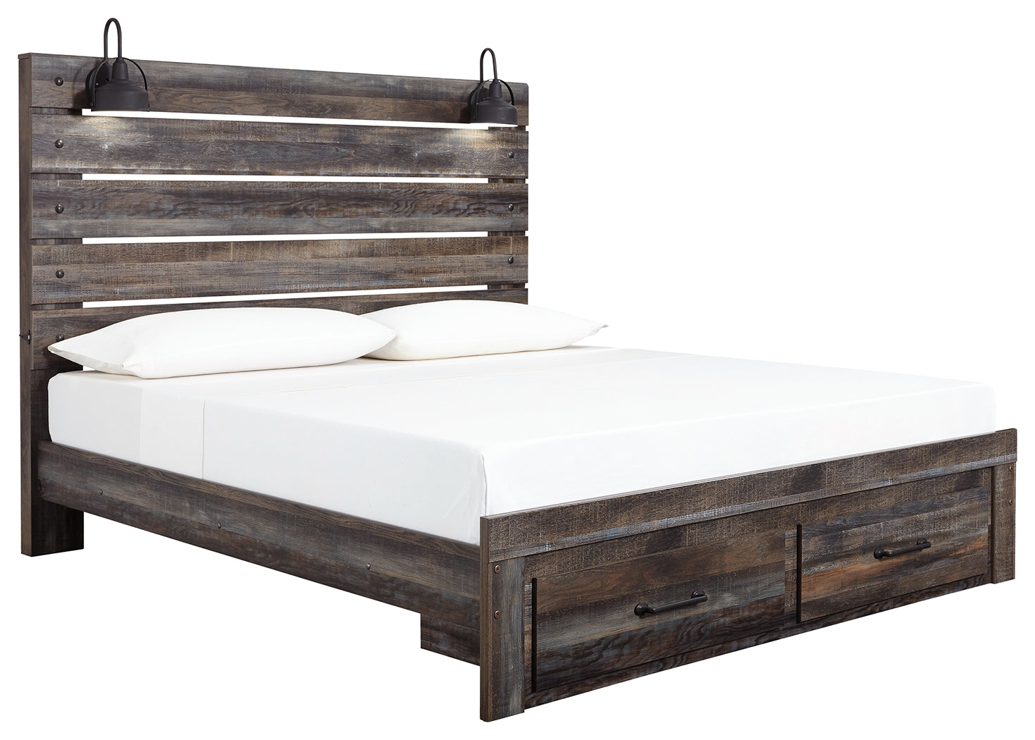 Signature Design by Ashley Drystan King Panel Bed with Storage