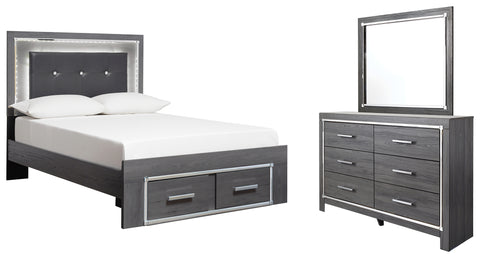 Lodanna Signature Design 5-Piece Bedroom Set with 2 Storage Drawers