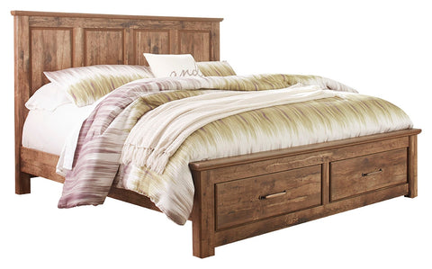 Signature Design by Ashley Blaneville King Panel Bed with 2 Storage Drawers