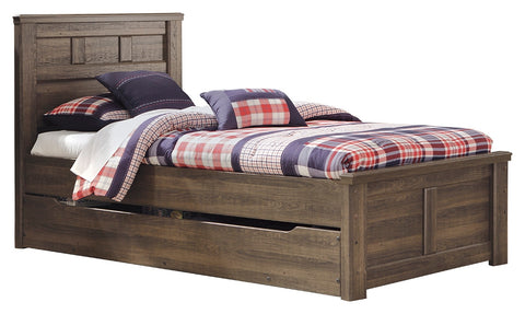 Signature Design by Ashley Juararo Twin Panel Bed with Trundle or 1 Large Storage Drawer