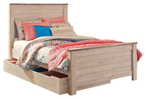 Signature Design by Ashley Willowton Full Panel Bed with 1 Large Storage Drawer