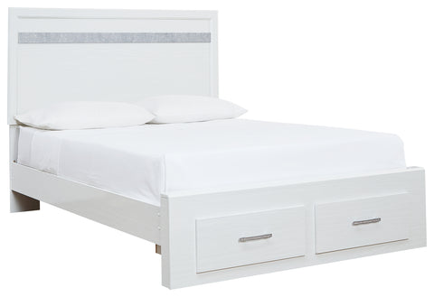 Signature Design by Ashley Jallory Queen Panel Bed with 2 Storage Drawers