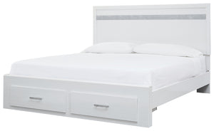 Signature Design by Ashley Jallory King Panel Bed with 2 Storage Drawers