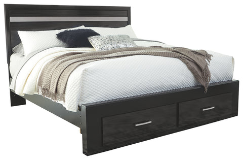 Signature Design by Ashley Starberry King Panel Bed with 2 Storage Drawers