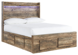 Signature Design by Ashley Rusthaven Full Panel Bed with 6 Storage Drawers