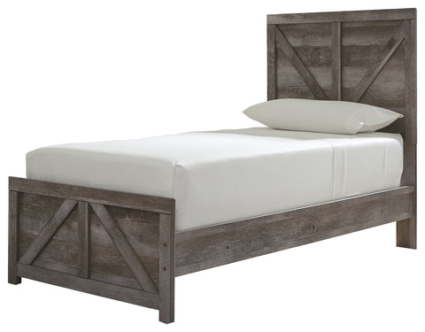 Signature Design by Ashley Wynnlow Twin Crossbuck Panel Bed