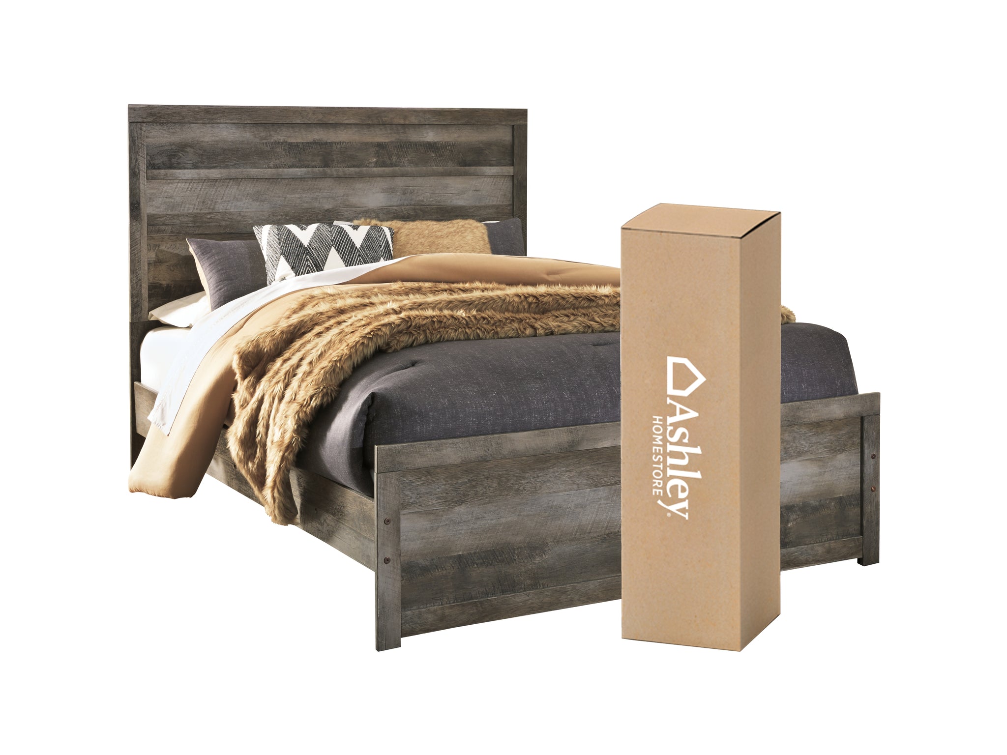 Wynnlow Signature Design 4-Piece Bedroom Set with Hybrid Mattress