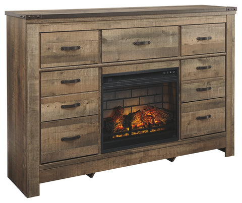 Trinell Signature Design by Ashley Dresser with Electric Fireplace