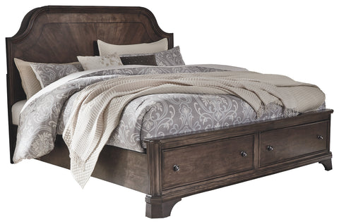 Signature Design by Ashley Adinton Queen Panel Bed with 2 Storage Drawers