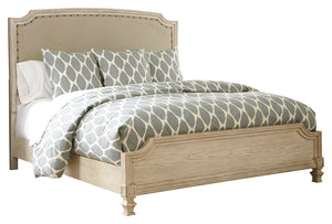 Signature Design by Ashley Demarlos California King Upholstered Panel Bed