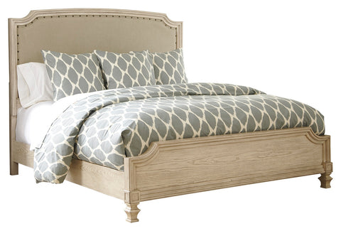 Signature Design by Ashley Demarlos King Upholstered Panel Bed