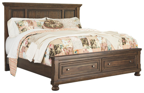Signature Design by Ashley Flynnter California King Panel Bed with 2 Storage Drawers