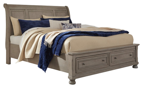 Signature Design by Ashley Lettner Queen Sleigh Bed with 2 Storage Drawers