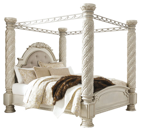 Signature Design by Ashley Cassimore California King Poster Bed with Canopy