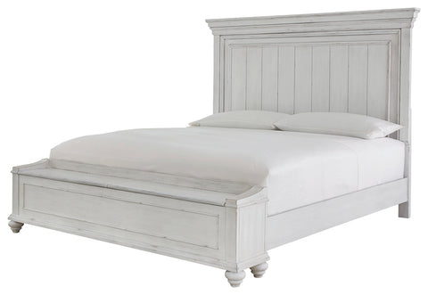 Benchcraft Kanwyn King Panel Bed with Storage Bench
