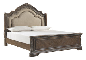 Signature Design by Ashley Charmond Queen Upholstered Sleigh Bed