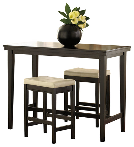 Kimonte Signature Design Counter Height 3-Piece Dining Room Set