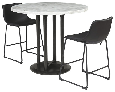 Centiar Signature Design Counter Height 3-Piece Dining Room Set