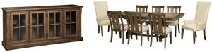 Wendota Millennium 10-Piece Dining Room Set with Extension Table