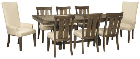 Wendota Millennium 9-Piece Dining Room Set with Extension Table
