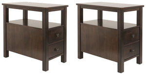 Marion Signature Design Chair Side 2-Piece End Table Set