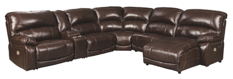 Hallstrung Signature Design by Ashley 6-Piece Power Reclining Sectional with Chaise