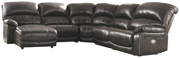 Hallstrung Signature Design by Ashley 5-Piece Power Reclining Sectional with Chaise